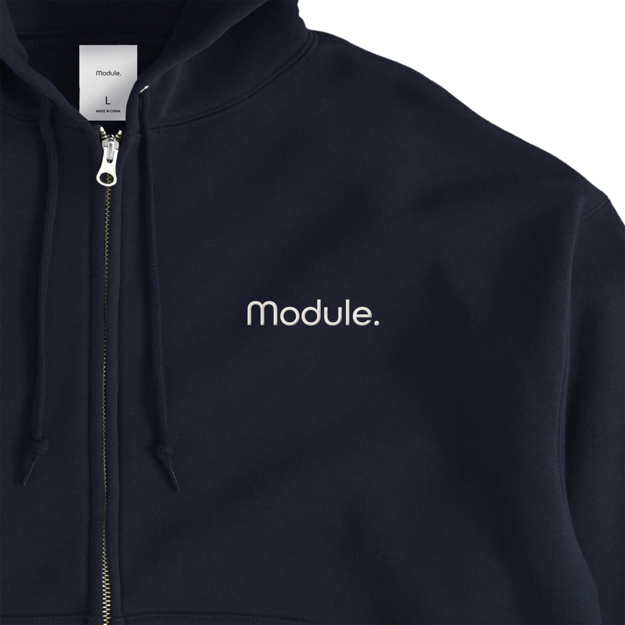 裏起毛 ボックスシルエットジップパーカー navy image