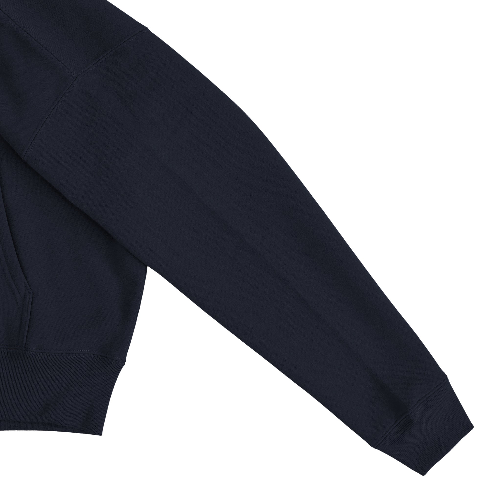 裏起毛 ボックスシルエットジップパーカー navy image