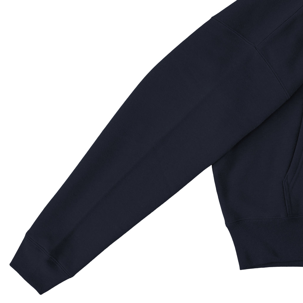 裏起毛 ボックスシルエットジップパーカー navy image