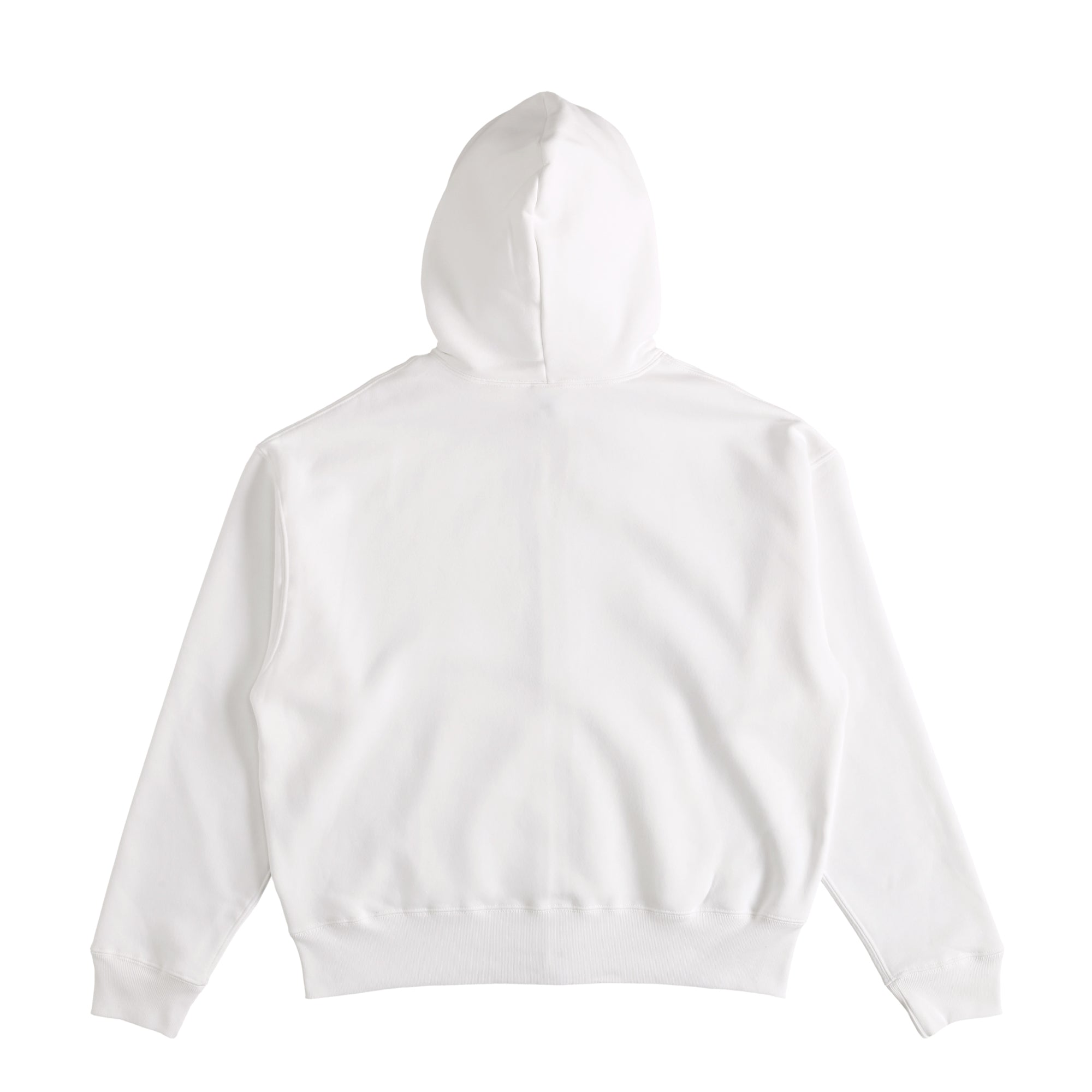 裏起毛 ボックスシルエットジップパーカー white image