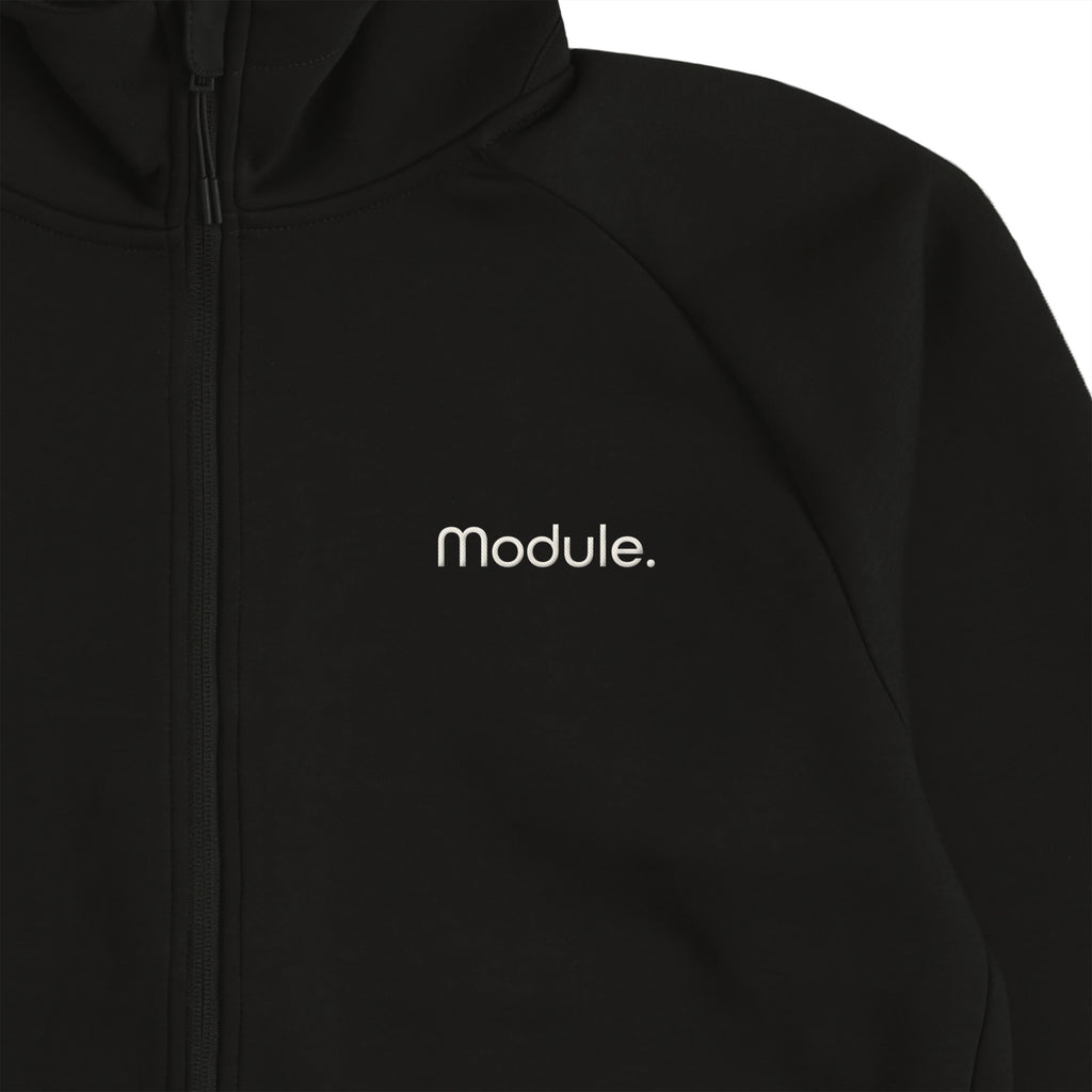 軽量ダンボールジップアップパーカー black image