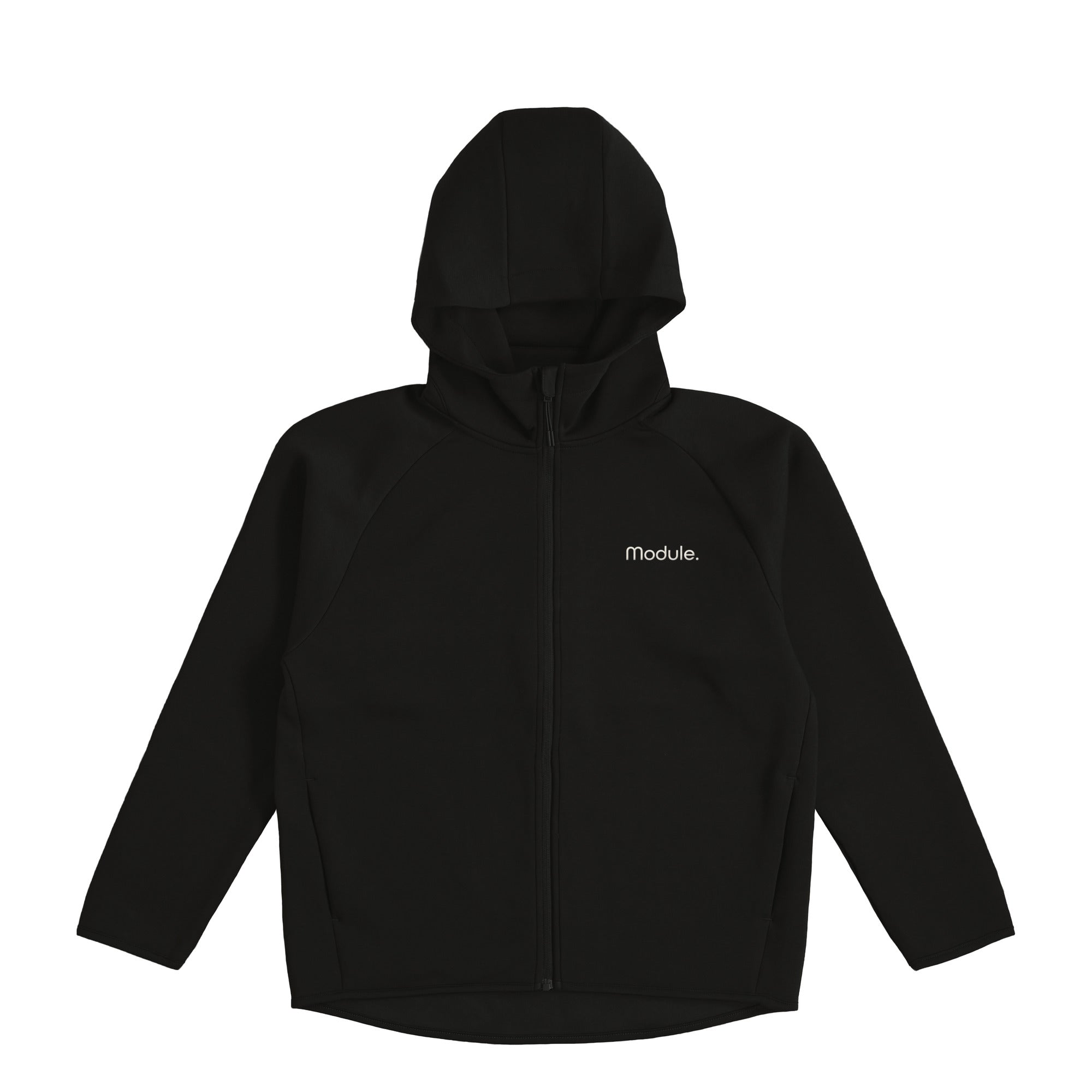 軽量ダンボールジップアップパーカー black image