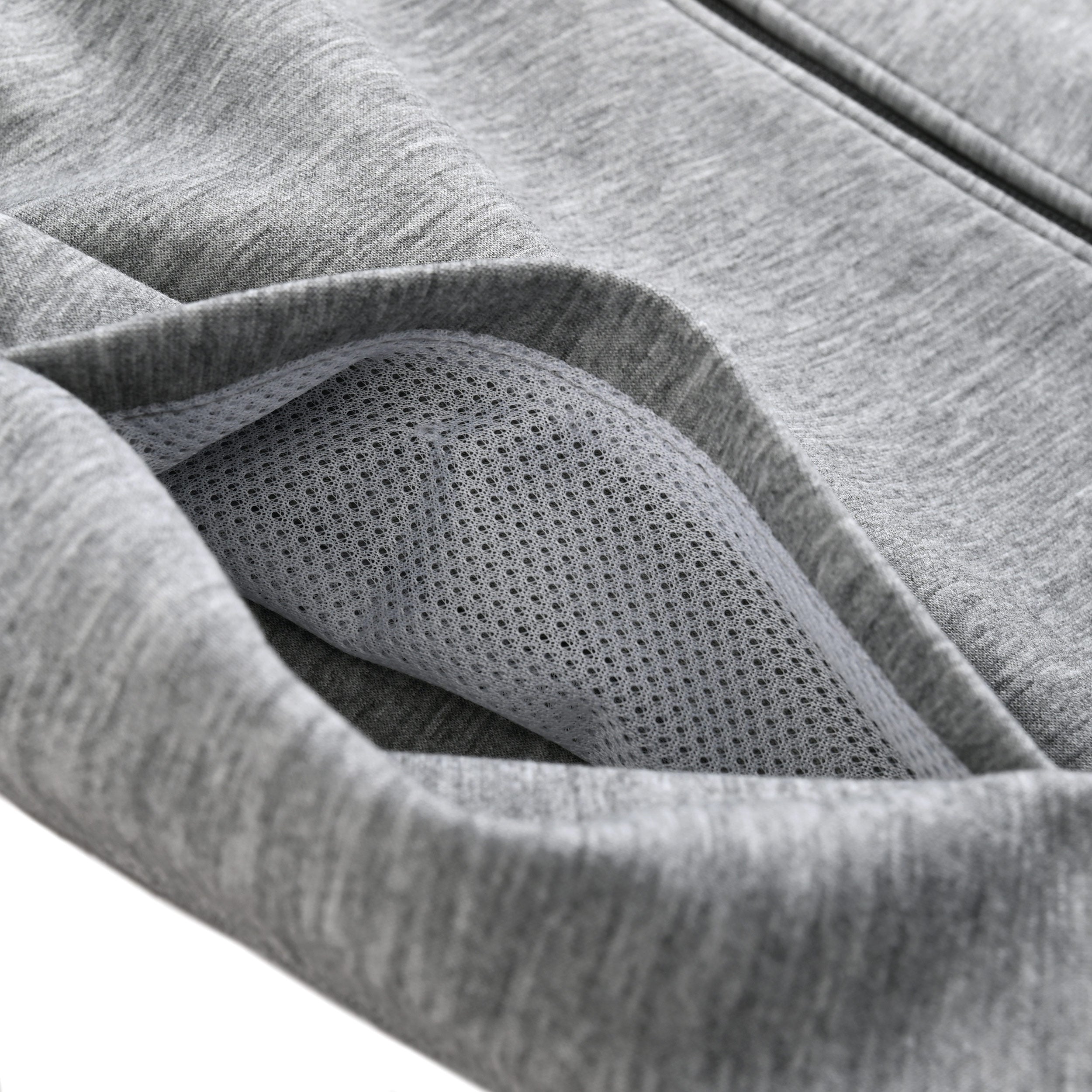 軽量ダンボールジップアップパーカー heather-gray image