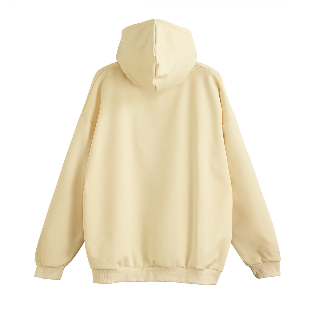 ハイクオリティ フードスナップボタンパーカー ivory image