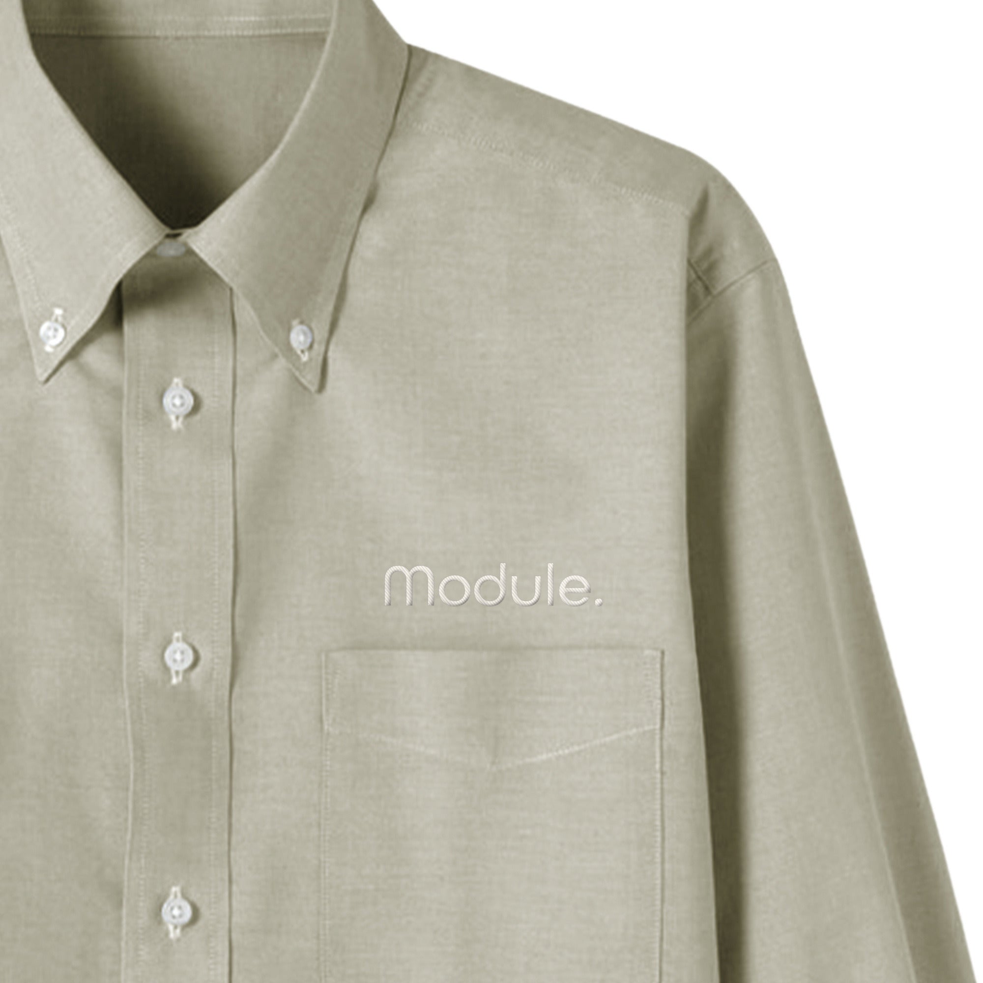Module. オックスフォードシャツ smoky-green image