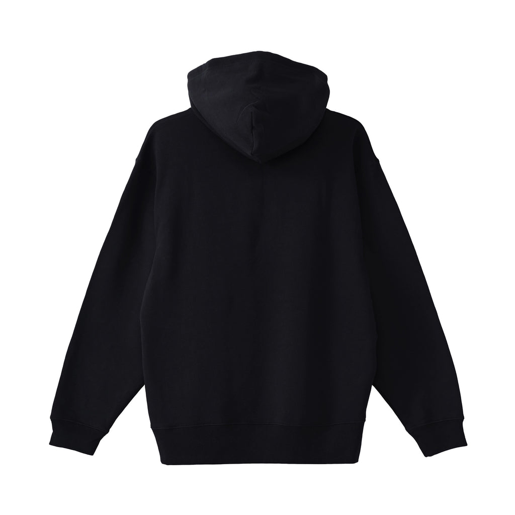 ベーシック コットンパイルパーカー black image