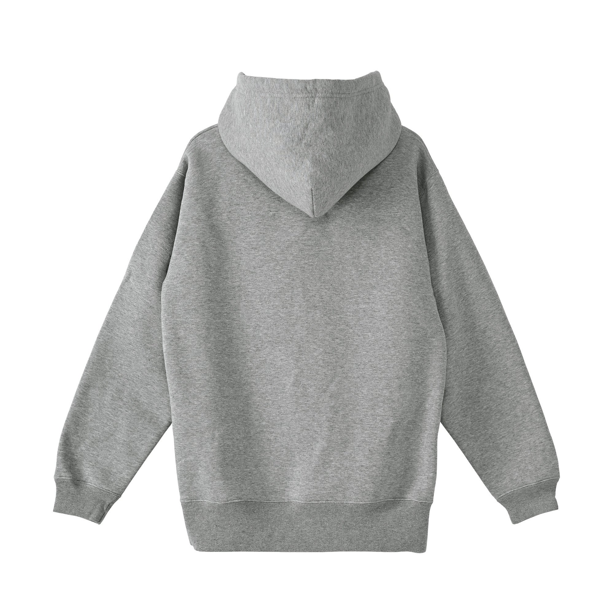 ベーシック 裏起毛 パーカー gray image