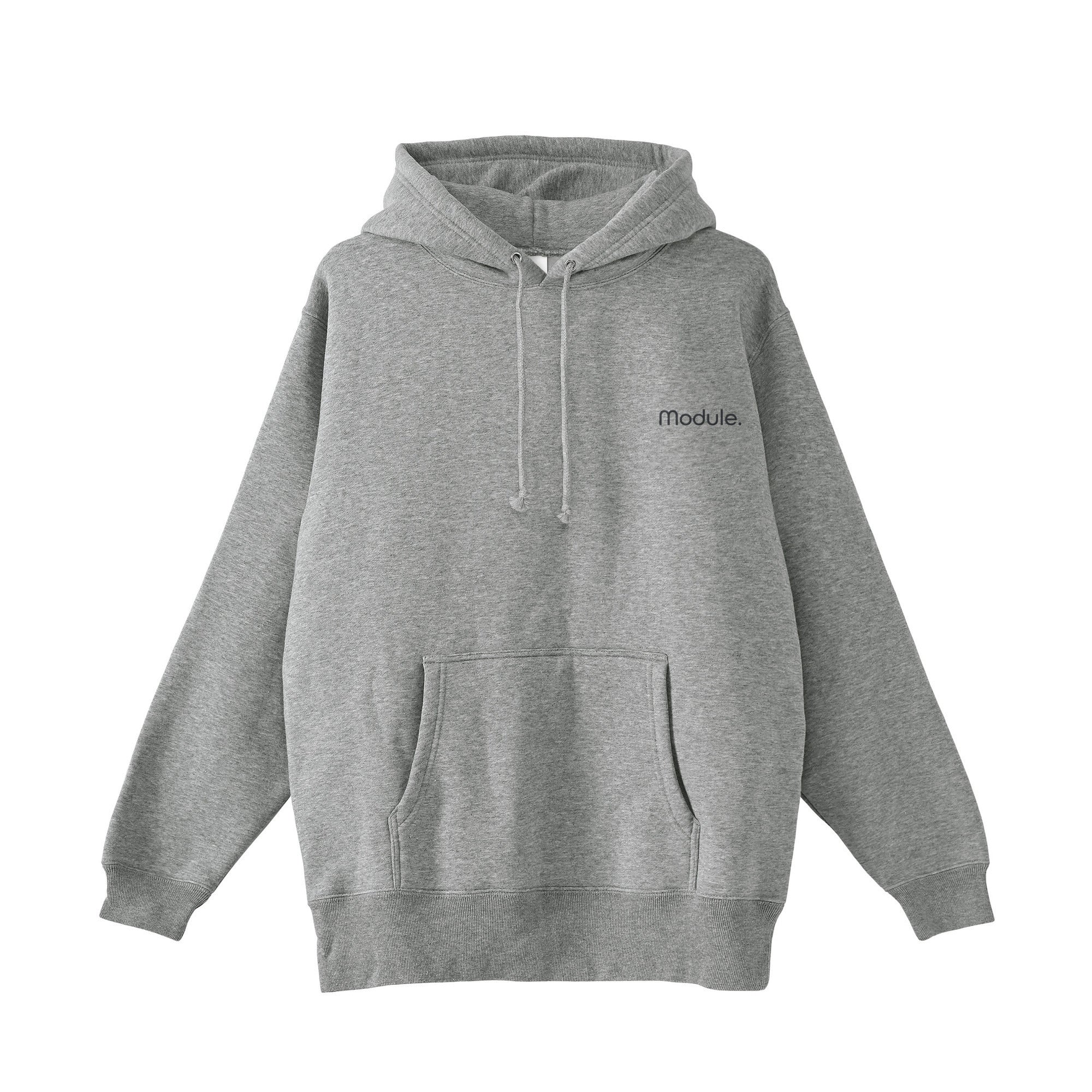 ベーシック 裏起毛 パーカー gray image