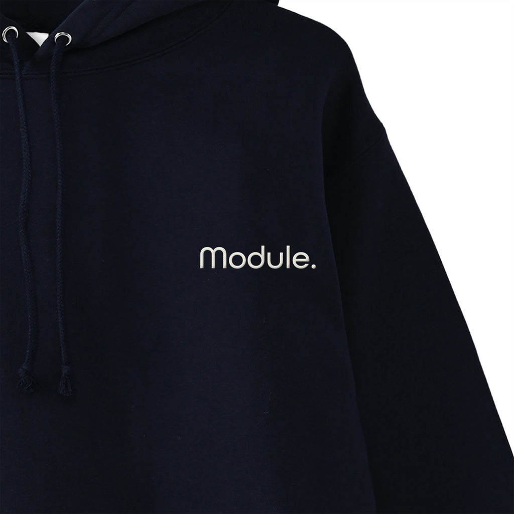 ベーシック 裏起毛 パーカー navy image