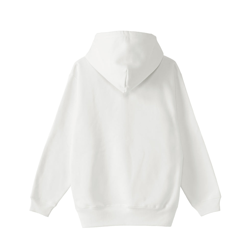ベーシック 裏起毛 パーカー white image