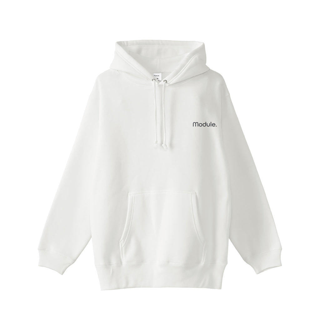 ベーシック 裏起毛 パーカー white image